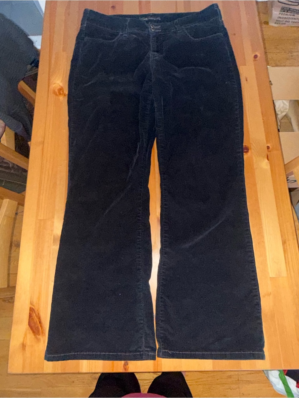 Levi's Black Slender Boot Cut corduroy pants